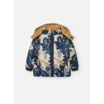 Parka garon rversible tissu technique bleu
