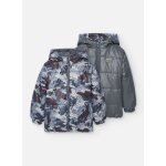 Parka garon rversible en tissu technique multicolore