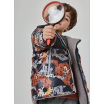Parka gar�on tissu technique r�versible imprim� camo multicolore