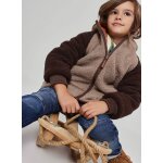 Parka gar�on tissu technique r�versible marron
