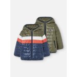 Parka gar�on tissu technique r�versible vert kaki