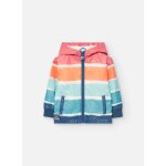 Parka imprime avec capuche et fermeture clair multicolore