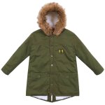 Parka longue rock & peace kaki