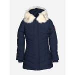 Parka matelasse bleu fonc