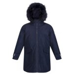 Parka polyester adelyn bleu marine