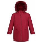 Parka polyester adelyn rouge sombre