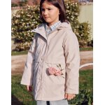 Parka rembourr�e avec capuche et doublure gris clair