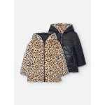 Parka rversible bi matiere noir