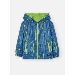 Parka rversible avec capuche et fermeture clair bleu