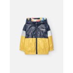Parka rversible avec capuche et fermeture clair multicolore