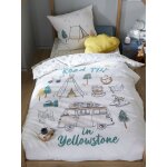 Parure enfant housse de couette + taie d'oreiller yellowstone beige Parure enfant housse de couette + taie d'oreiller yellowstone beige