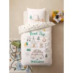Parure enfant housse de couette + taie d'oreiller yellowstone beige