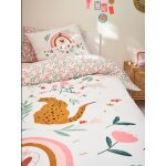 Parure housse de couette enfant et taie d'oreiller latino vibes, avec coton recycl� multicolore