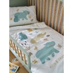 Parure housse de couette + taie d'oreiller b�b� bayou multicolore