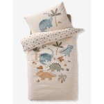 Parure housse de couette + taie d'oreiller bb minisaurus cru
