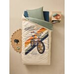 Parure housse de couette et taie d'oreiller enfant bmx sable