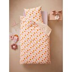 Parure housse de couette + taie d'oreiller enfant avec coton recyclé pop flower multicolore Parure housse de couette + taie d'oreiller enfant avec coton recyclé pop flower multicolore