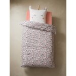 Parure housse de couette + taie d'oreiller enfant pays des licornes parme / multicolore Parure housse de couette + taie d'oreiller enfant pays des licornes parme / multicolore