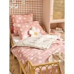 Parure housse de couette et taie d'oreiller rose imprim�