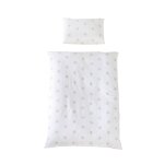 Parure de lit enfant en coton 2 pi�ces little stars blanc / gris - little stars