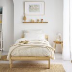 Parure de lit enfant unie en flanelle de coton, taie rectangle, �quilibre vert