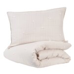 Parure de lit gaze de coton bio oies