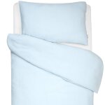 Parure de lit housse de couette et taie d'oreiller jeanne bleu Parure de lit housse de couette et taie d'oreiller jeanne bleu