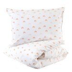 Parure de lit percale coton bio arc - en - ciel