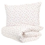 Parure de lit percale coton bio bois de rose Parure de lit percale coton bio bois de rose