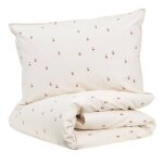Parure de lit percale coton bio sable