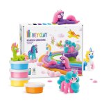 Pte  modeler lgre hey clay 15 pots licornes - ds 3 ans multicolore