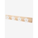 Patre en bois avec 4 fleurs blanc