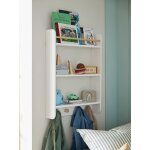 Patres avec tagres pour livres - ligne confetti blanc