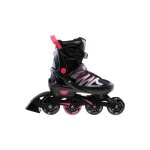 Patins  roulettes ajustables (37 - 39 fr) ramen noir / fuchsia pastel