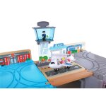 Paysage urbain train dans bo�te de rangement multicolore