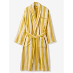 Peignoir de bain adulte mixte rayures transat capsule famille personnalisable, avec coton recycl ray ...