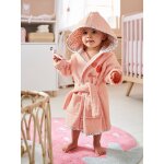 Peignoir de bain bb personnalisable jardin des abeilles rose