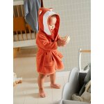Peignoir de bain bb renard orange