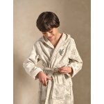 Peignoir de bain enfant personnalisable green jungle, avec coton recycl vert imprim