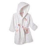 Peignoir de bain escapade kawaii coton blanc
