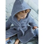 Peignoir b�b� petit dino bleu