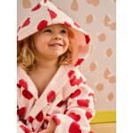 Peignoir en coton imprim� coeurs rose imprim�
