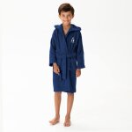 Peignoir enfant 100% coton france rugby tricolore bleu marine