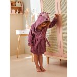 Peignoir enfant biche personnalisable victoria parme fonc�