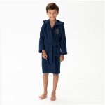 Peignoir enfant brod� 100% coton, psg vainqueurs bleu