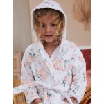 Peignoir enfant personnalisable eau de rose rose