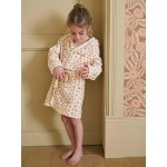 Peignoir enfant personnalisable lopard, avec coton recycl blanc imprim