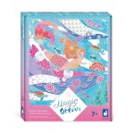 Peinture aquarelle les sir�nes - magic ocean multicolore