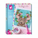 Peinture diamant cerf multicolore