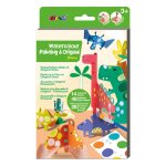 Peinture  l'eau & origami - dinosaures multicolor